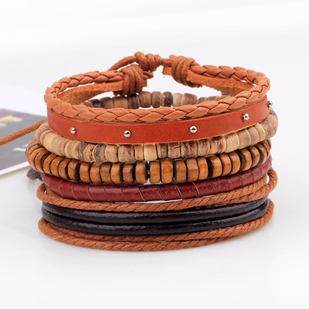 Fashion Assorted Leather Bracelets - Picture 2 of 5